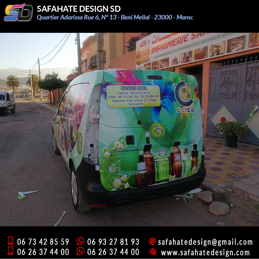 Habillage vehicule vinyl adhésif imprimerie safahate design beni mellal (24)